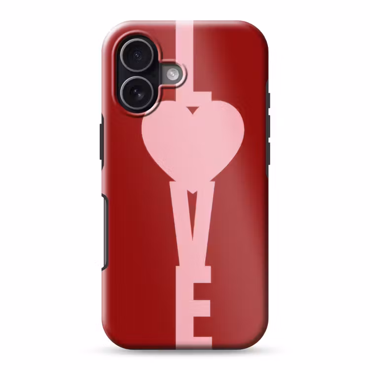 Love - Hart - Rood Toughcase MagSafe Apple iPhone 17 klein -3d
