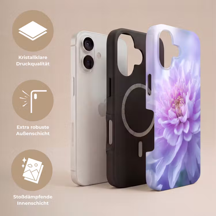 Paars - Dahlia - Dromerig Toughcase MagSafe Apple iPhone 17 klein -USP_Lagen_DE