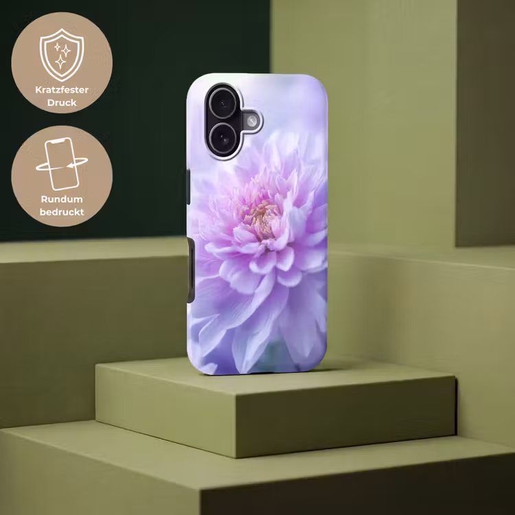 Paars - Dahlia - Dromerig Toughcase MagSafe Apple iPhone 17 klein -USP_PrintM_DE