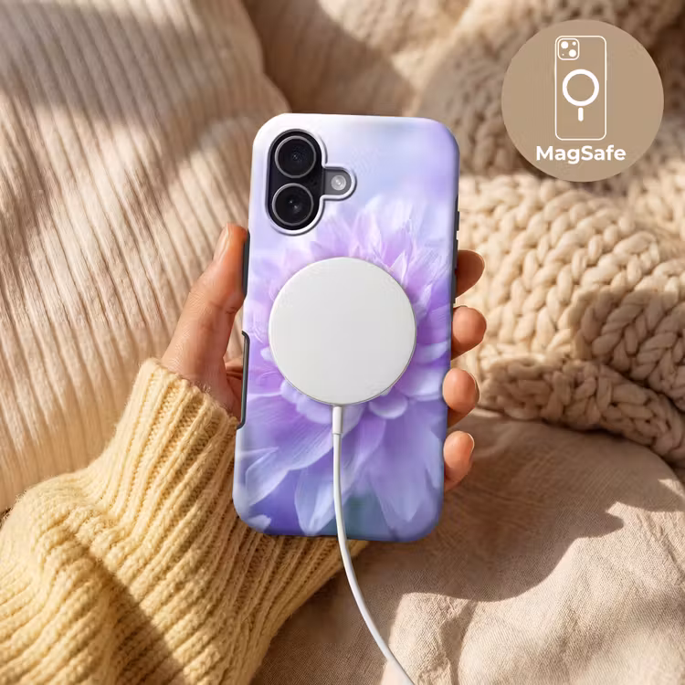Paars - Dahlia - Dromerig Toughcase MagSafe Apple iPhone 17 klein -USP_MagsafeV