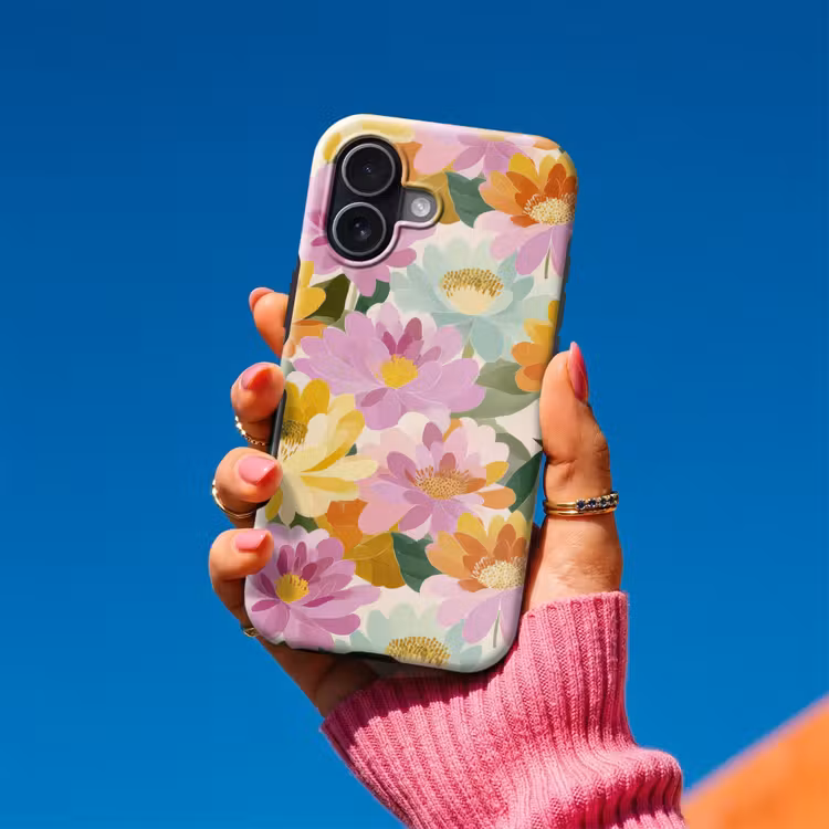 Lelies - Aquarel - Pastel Toughcase MagSafe Apple iPhone 17 klein 1017 -Sfeer1V