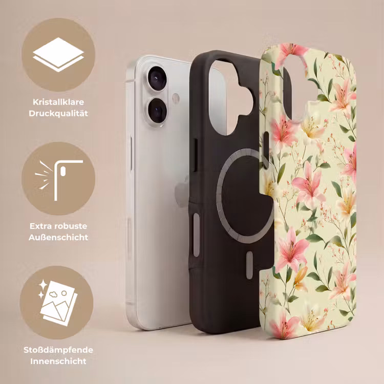 Lelies - Sereen - Kleurrijk Toughcase MagSafe Apple iPhone 17 klein 1017 -USP_Lagen_DE