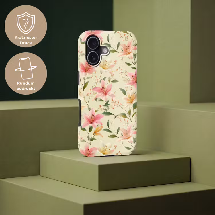 Lelies - Sereen - Kleurrijk Toughcase MagSafe Apple iPhone 17 klein 1017 -USP_PrintM_DE