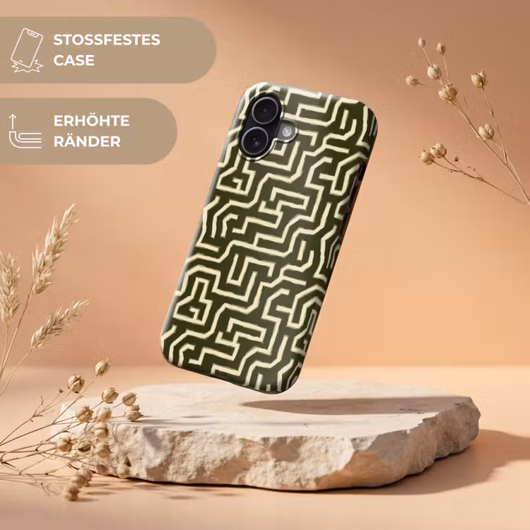Lijnen - Abstract - Groen Toughcase MagSafe Apple iPhone 17 klein 1017 -USP_RandenV_DE