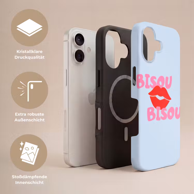 Lippen - Bisou - Blauw Toughcase MagSafe Apple iPhone 17 klein -USP_Lagen_DE