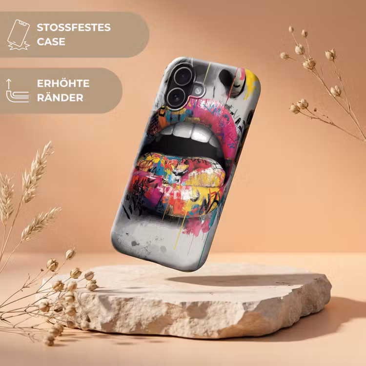 Lippen - Graffiti - Expressief Toughcase MagSafe Apple iPhone 17 klein -USP_RandenV_DE