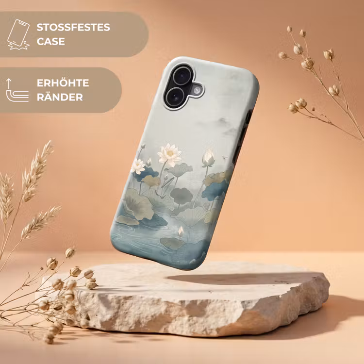 Lotus - Bloemen - Groen Toughcase MagSafe Apple iPhone 17 klein -USP_RandenV_DE