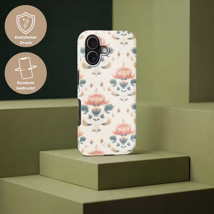 Lotus - Bloemen - Roze Toughcase MagSafe Apple iPhone 17 klein 1017 -USP_PrintM_DE