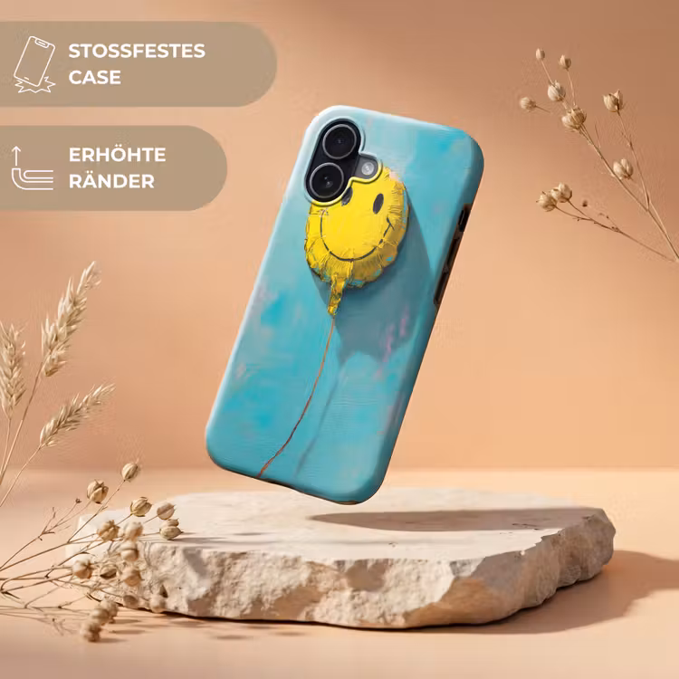 Ballon - Geel - Smiley Toughcase MagSafe Apple iPhone 17 klein -USP_RandenV_DE