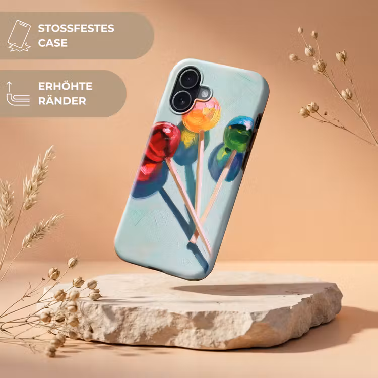 Lollys - Schaduw - Drie - Blauw Toughcase MagSafe Apple iPhone 17 klein -USP_RandenV_DE