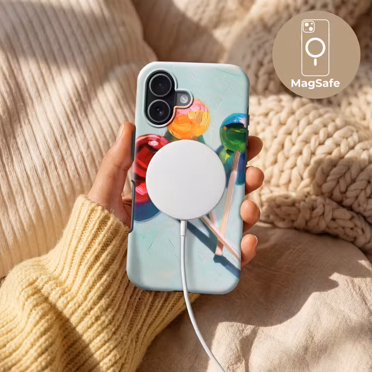 Lollys - Schaduw - Drie - Blauw Toughcase MagSafe Apple iPhone 17 klein -USP_MagsafeV