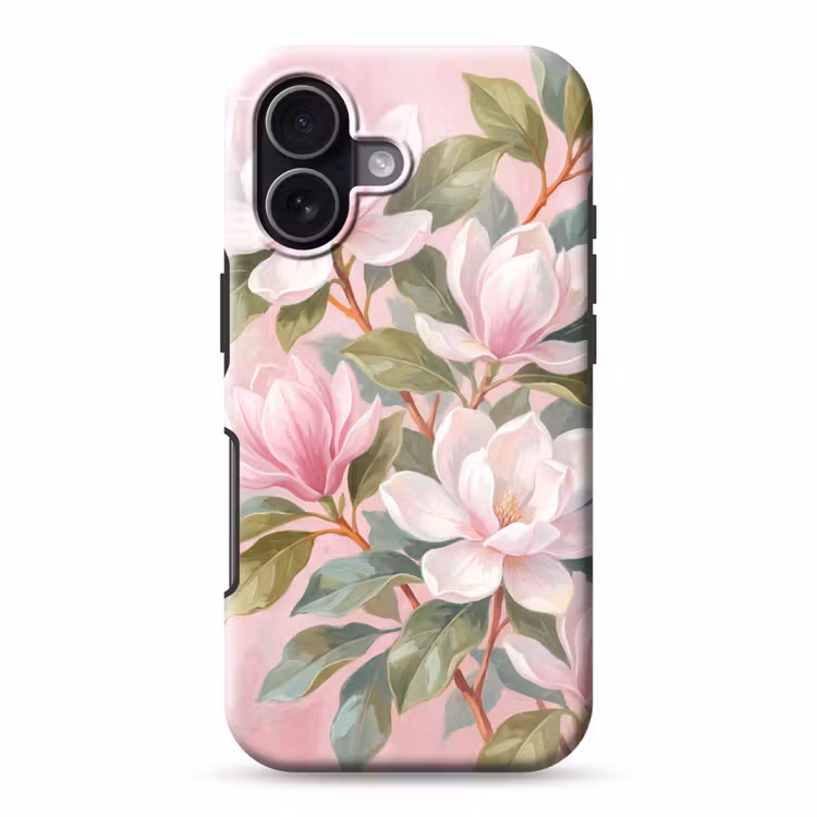 Magnolia's - Patroon - Roze Toughcase MagSafe Apple iPhone 17 klein -3d