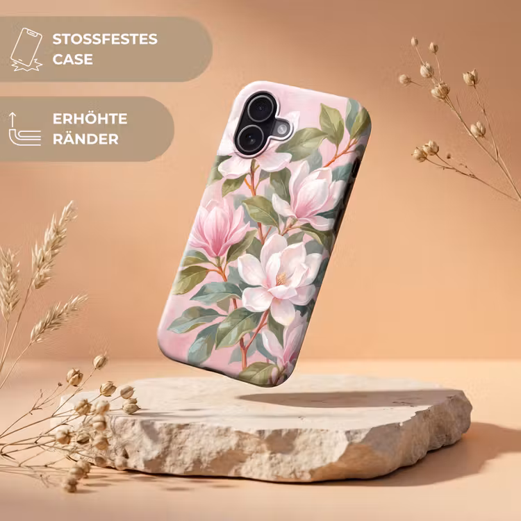 Magnolia's - Patroon - Roze Toughcase MagSafe Apple iPhone 17 klein -USP_RandenV_DE