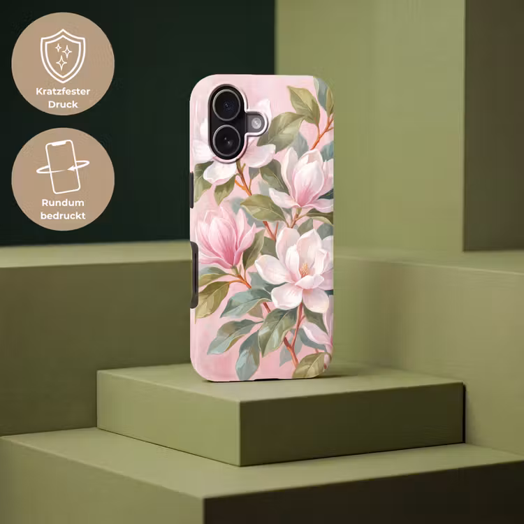 Magnolia's - Patroon - Roze Toughcase MagSafe Apple iPhone 17 klein -USP_PrintM_DE