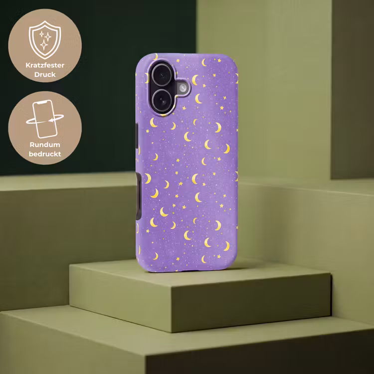 Manen - Sterren - Paars Toughcase MagSafe Apple iPhone 17 klein 1017 -USP_PrintM_DE