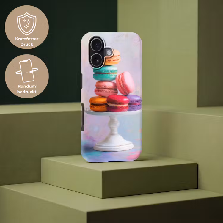 Macarons - Schaal - Pastel - Kleurrijk Toughcase MagSafe Apple iPhone 17 klein -USP_PrintM_DE