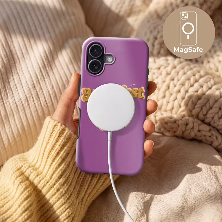 Manifest that shit - Paars - Glitter Toughcase MagSafe Apple iPhone 17 klein -USP_MagsafeV