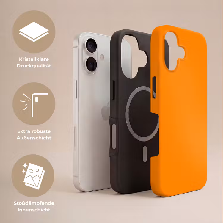 Marigold - Glow - Oranje Toughcase MagSafe Apple iPhone 17 klein 1017 -USP_Lagen_DE