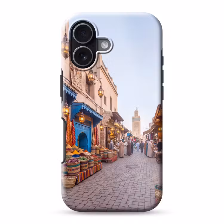 Handyhülle Toughcase - Markt – Orientalisch – Farbenfroh - Markt - Oosters - Kleurrijk Toughcase MagSafe Apple iPhone 17 klein