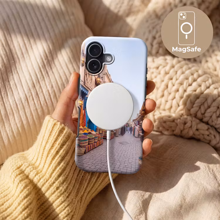 Handyhülle Toughcase - Markt – Orientalisch – Farbenfroh - Markt - Oosters - Kleurrijk Toughcase MagSafe Apple iPhone 17 klein