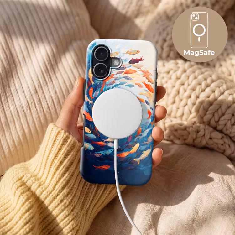Zee - Vissen - Kleurrijk - Dynamisch Toughcase MagSafe Apple iPhone 17 klein -USP_MagsafeV
