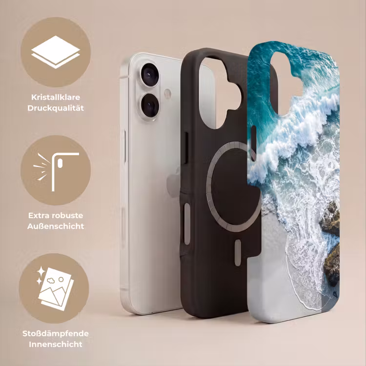 Zee - Golf - Strand - Natuur - Blauw Toughcase MagSafe Apple iPhone 17 klein -USP_Lagen_DE