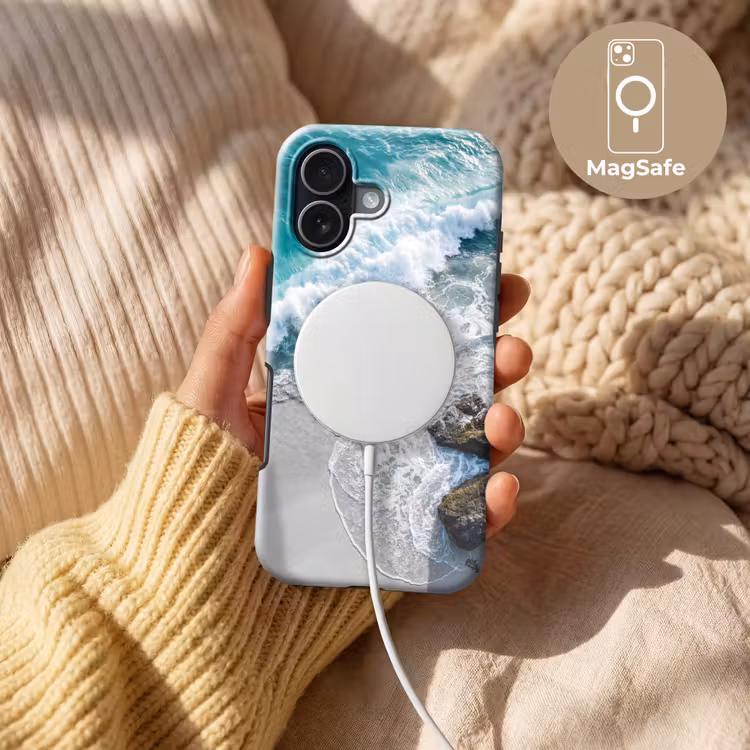 Zee - Golf - Strand - Natuur - Blauw Toughcase MagSafe Apple iPhone 17 klein -USP_MagsafeV