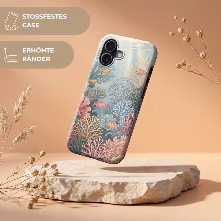 Zee - Koraal - Vis - Natuur - Kleurrijk Toughcase MagSafe Apple iPhone 17 klein -USP_RandenV_DE