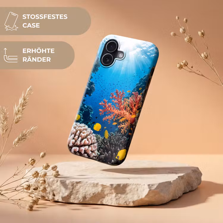 Zee - Koraalrif - Natuur - Levendig - Blauw Toughcase MagSafe Apple iPhone 17 klein -USP_RandenV_DE