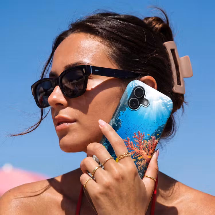 Zee - Koraalrif - Natuur - Levendig - Blauw Toughcase MagSafe Apple iPhone 17 klein -Sfeer2V