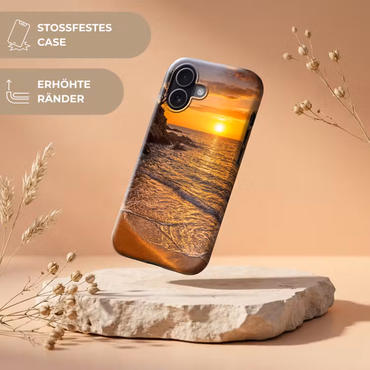 Zee - Kust - Zonsondergang - Natuur - Oranje Toughcase MagSafe Apple iPhone 17 klein -USP_RandenV_DE