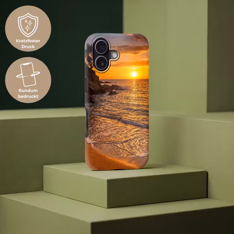 Zee - Kust - Zonsondergang - Natuur - Oranje Toughcase MagSafe Apple iPhone 17 klein -USP_PrintM_DE