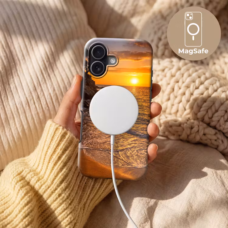 Zee - Kust - Zonsondergang - Natuur - Oranje Toughcase MagSafe Apple iPhone 17 klein -USP_MagsafeV