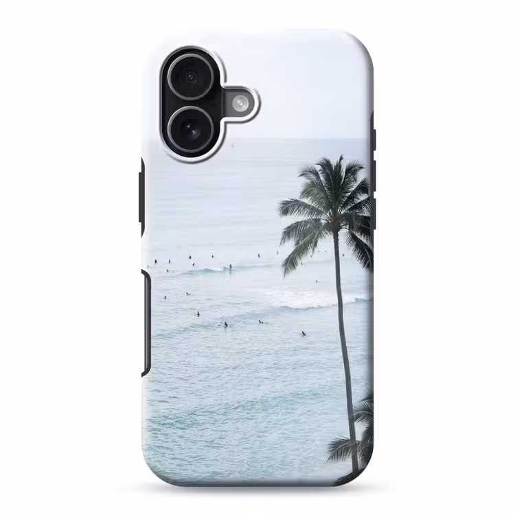 Oceaan - Palmbomen - Surfers Toughcase MagSafe Apple iPhone 17 klein -3d