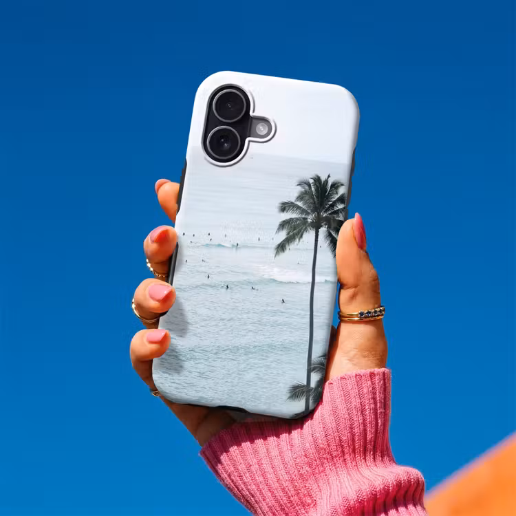 Oceaan - Palmbomen - Surfers Toughcase MagSafe Apple iPhone 17 klein -Sfeer1V