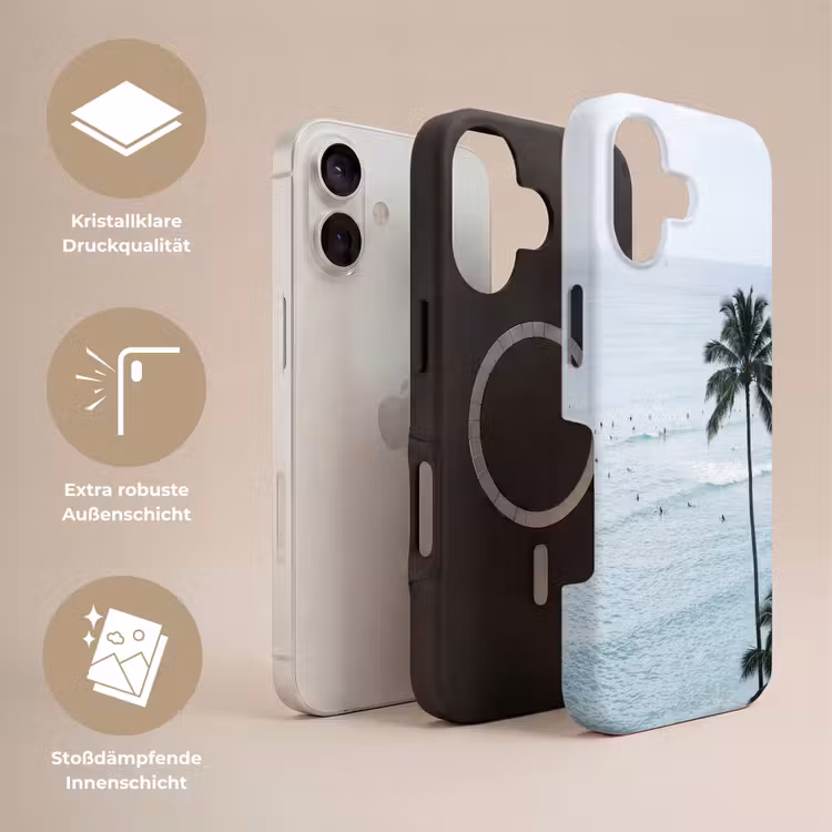 Oceaan - Palmbomen - Surfers Toughcase MagSafe Apple iPhone 17 klein -USP_Lagen_DE