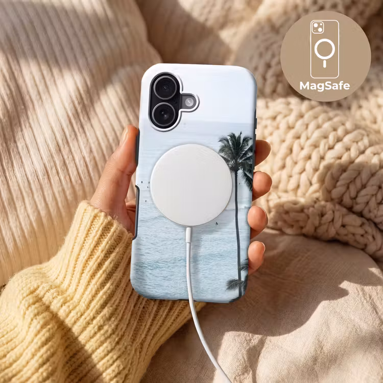 Oceaan - Palmbomen - Surfers Toughcase MagSafe Apple iPhone 17 klein -USP_MagsafeV