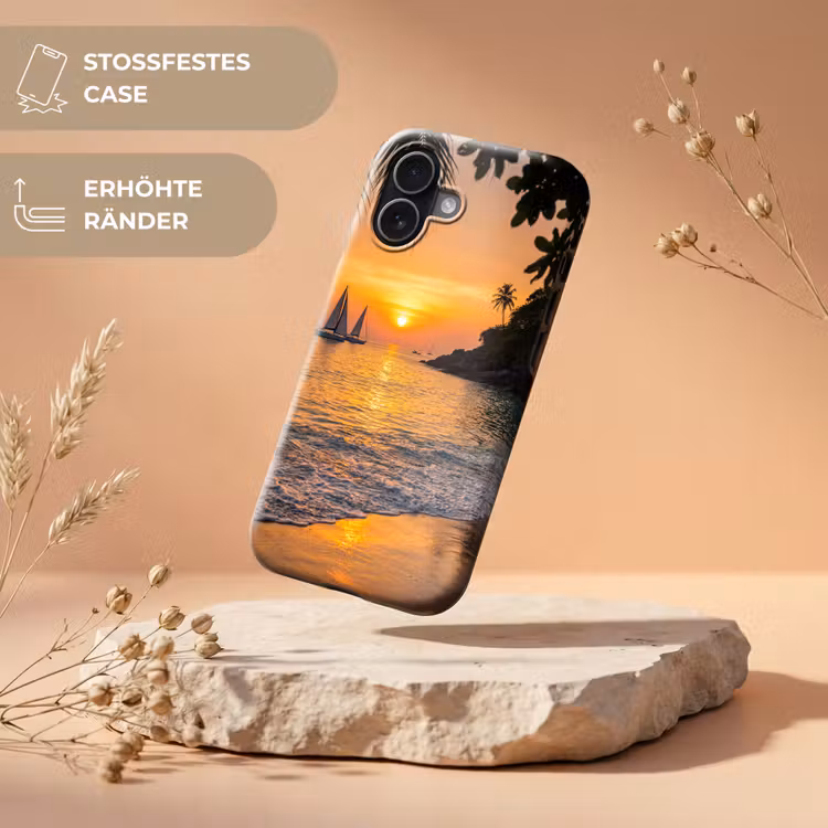 Zee - Zonsondergang - Boot - Natuur - Oranje Toughcase MagSafe Apple iPhone 17 klein -USP_RandenV_DE