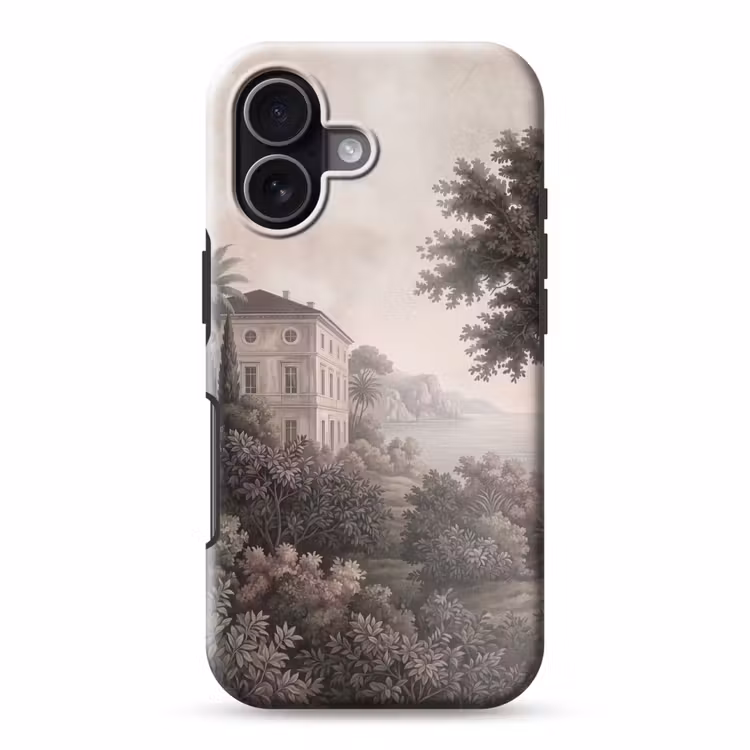 Zee - Villa - Beige Toughcase MagSafe Apple iPhone 17 klein -3d