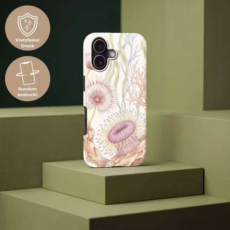 Zeeleven - Koraal - Onderwater - Illustratie - Kleurrijk Toughcase MagSafe Apple iPhone 17 klein -USP_PrintM_DE