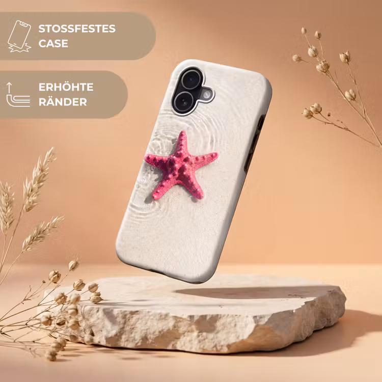 Zeeleven - Zeester - Strand - Roze - Water Toughcase MagSafe Apple iPhone 17 klein -USP_RandenV_DE