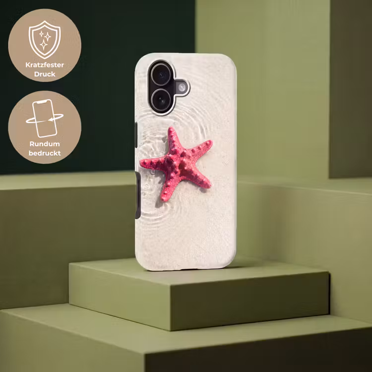 Zeeleven - Zeester - Strand - Roze - Water Toughcase MagSafe Apple iPhone 17 klein -USP_PrintM_DE