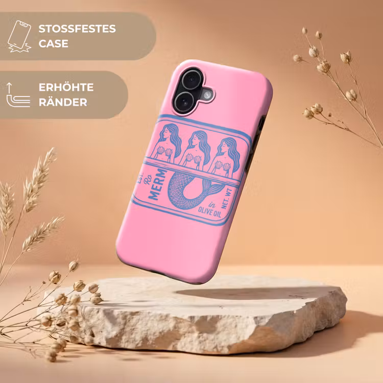 Meermin - Sardineblik - Illustratie - Roze - Retro Toughcase MagSafe Apple iPhone 17 klein -USP_RandenV_DE