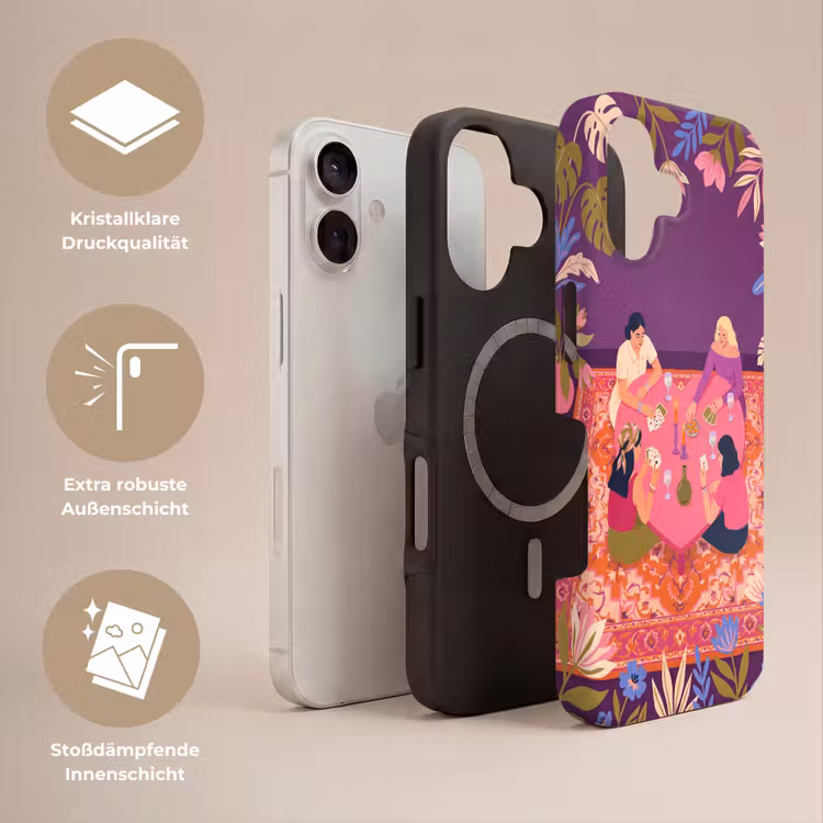 Mensen - Kaartspel - Interieur - Modern - Kleurrijk Toughcase MagSafe Apple iPhone 17 klein -USP_Lagen_DE