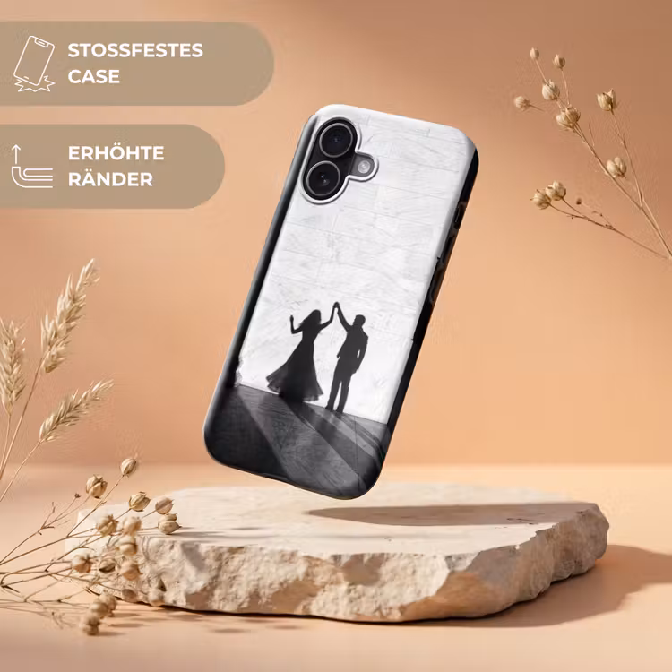 Mensen - Schaduw - Dans - Zwart-wit - Liefde Toughcase MagSafe Apple iPhone 17 klein -USP_RandenV_DE