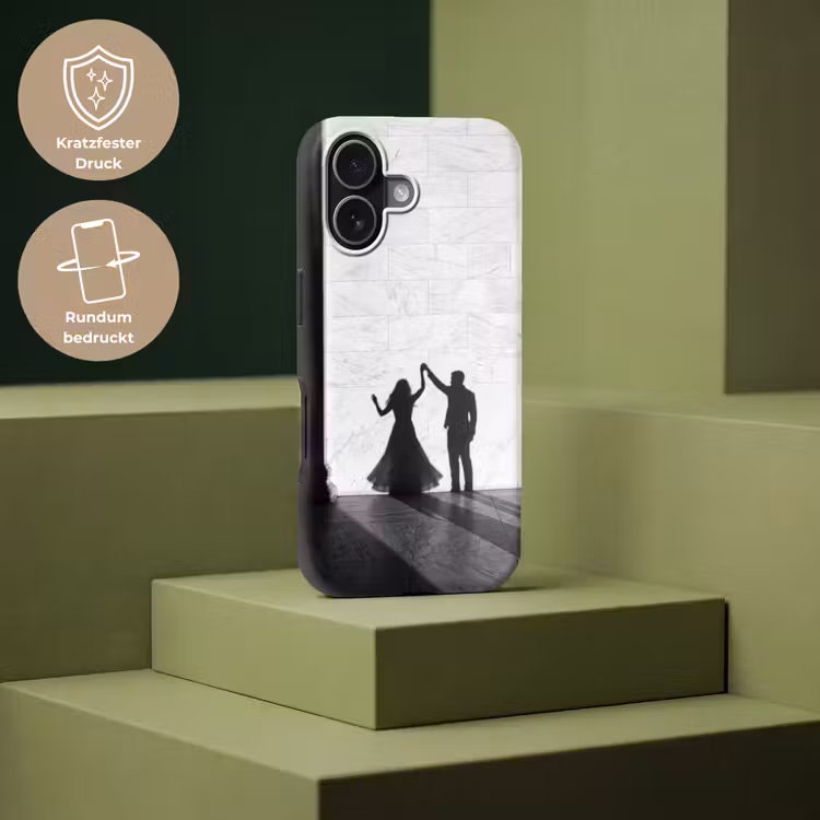 Mensen - Schaduw - Dans - Zwart-wit - Liefde Toughcase MagSafe Apple iPhone 17 klein -USP_PrintM_DE