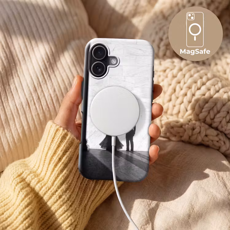 Mensen - Schaduw - Dans - Zwart-wit - Liefde Toughcase MagSafe Apple iPhone 17 klein -USP_MagsafeV
