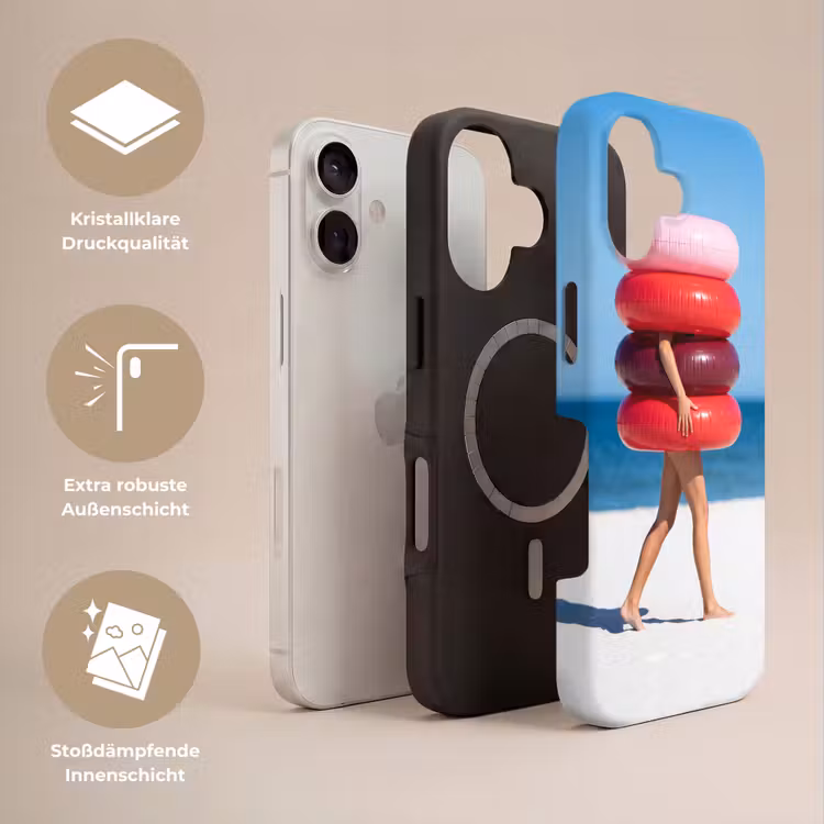 Mensen - Strand - Zomer - Recreatie - Kleurrijk Toughcase MagSafe Apple iPhone 17 klein -USP_Lagen_DE