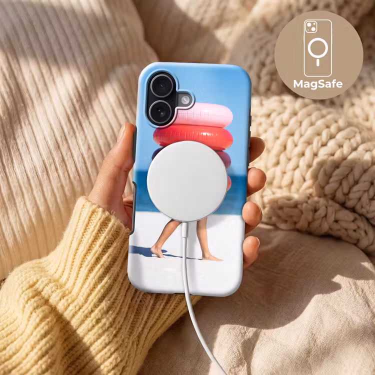 Mensen - Strand - Zomer - Recreatie - Kleurrijk Toughcase MagSafe Apple iPhone 17 klein -USP_MagsafeV