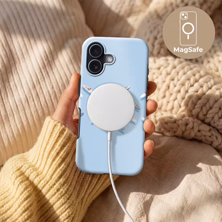 Mensen - Surfen - Water - Zomer - Illustratie Toughcase MagSafe Apple iPhone 17 klein -USP_MagsafeV